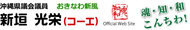 沖縄県議会議員　新垣光栄（コーエ）　オフィシャルウェブサイト